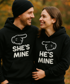 HE'S MINE / SHE'S MINE - Sweat à capuche (lot de 2)