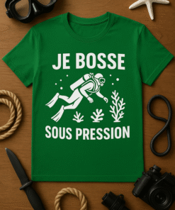 T-shirt humour - Je bosse sous pression