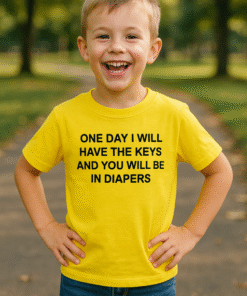 ONE DAY I WILL HAVE THE KEYS AND YOU WILL BE IN DIAPERS - T-shirt enfant