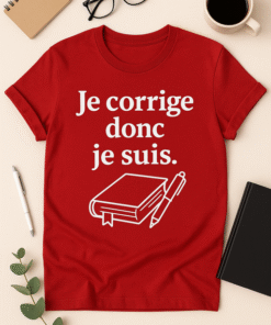 T-shirt Je corrige donc je suis