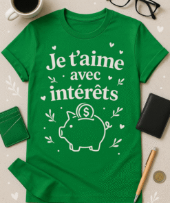 T-shirt Je t'aime avec intérêts