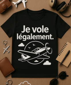 T-shirt Je vole légalement