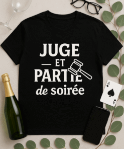 T-shirt Juge et Partie de Soirée
