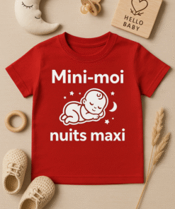 T-shirt Mini-moi, nuits maxi