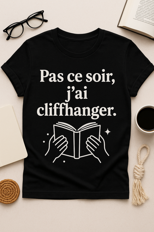 T-shirt Pas ce soir, j’ai cliffhanger