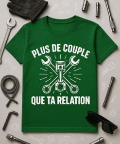 T-shirt 'Plus de couple que ta relation'