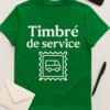 T-shirt Timbré de service