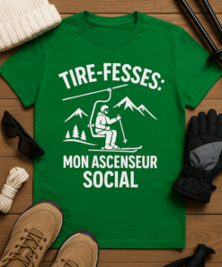 T-shirt Tire-fesses : mon ascenseur social