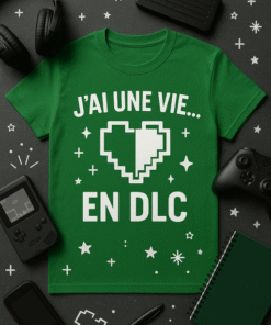 T-shirt Geek - J’ai une vie… en DLC