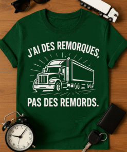 T-shirt J'ai des remorques, pas des remords
