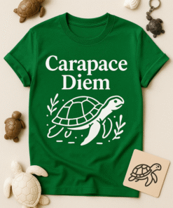 T-shirt Carapace Diem – L'art de vivre comme une tortue