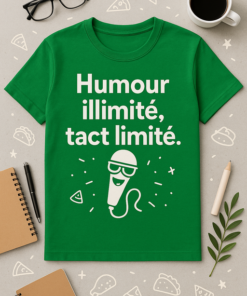 T-shirt Humour Illimité, Tact Limité