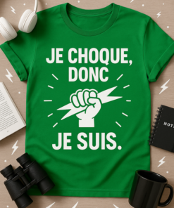 T-shirt Je choque, donc je suis