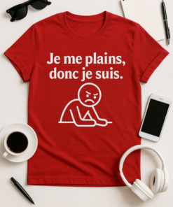 T-shirt Je me plains, donc je suis