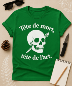 T-shirt Tête de mort, tête de l’art