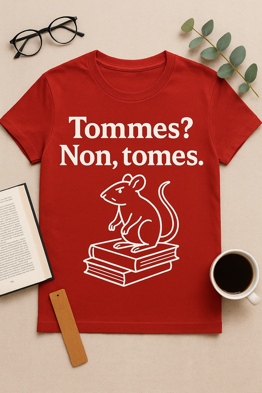 T-shirt "Tommes? Non, tomes."