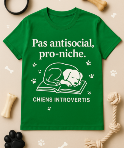 T-shirt "Pas antisocial, pro-niche"