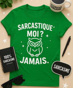 T-shirt Sarcastique ? Moi ? Jamais.