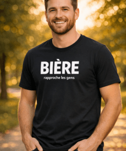 T-shirt humour BIÈRE rapproche les gens