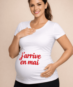 T-shirt de grossesse « J’arrive en mai »