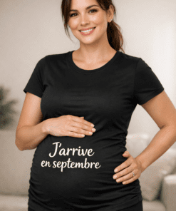 T-shirt de grossesse « J’arrive en septembre »