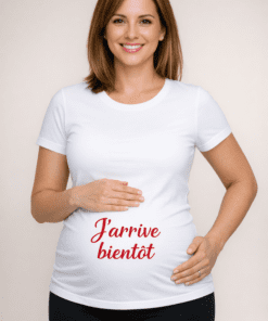 T-shirt de grossesse « J’arrive bientôt »