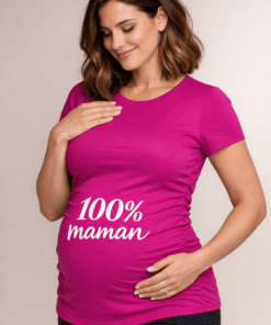 T-shirt de grossesse 100% maman