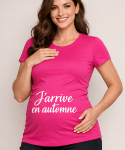 T-shirt de grossesse « J’arrive en automne »
