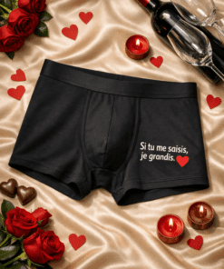 Boxer homme « Si tu me saisis, je grandis »