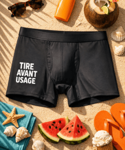 Boxer homme « TIRE AVANT USAGE »