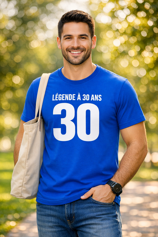 T-shirt humoristique LÉGENDE À 30 ANS