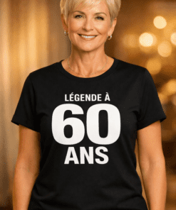 T-shirt humoristique LÉGENDE À 60 ANS