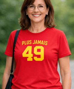 T-shirt humoristique PLUS JAMAIS 49