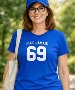 T-shirt drôle « Plus jamais 69 »