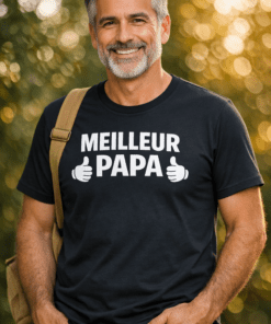 T-shirt drôle pour papa – MEILLEUR PAPA