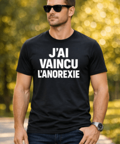 T-shirt humoristique J’AI VAINCU L’ANOREXIE
