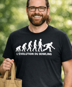 T-shirt drôle L’ÉVOLUTION DU BOWLING