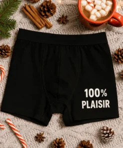 Boxer humoristique 100 pour cent plaisir pour cadeau anniversaire ou EVG