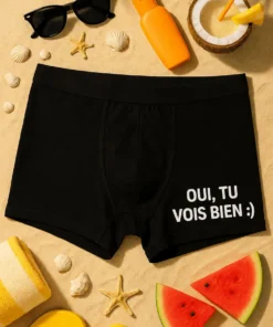 Boxer humoristique Tu vois bien, idée cadeau anniversaire drôle