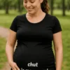 T-shirt de grossesse Chut je me repose, idée cadeau anniversaire pour future maman