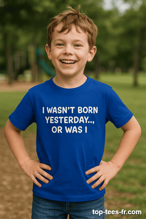 T-shirt enfant I wasn't born yesterday