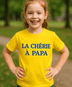 T-shirt enfant la chérie à papa