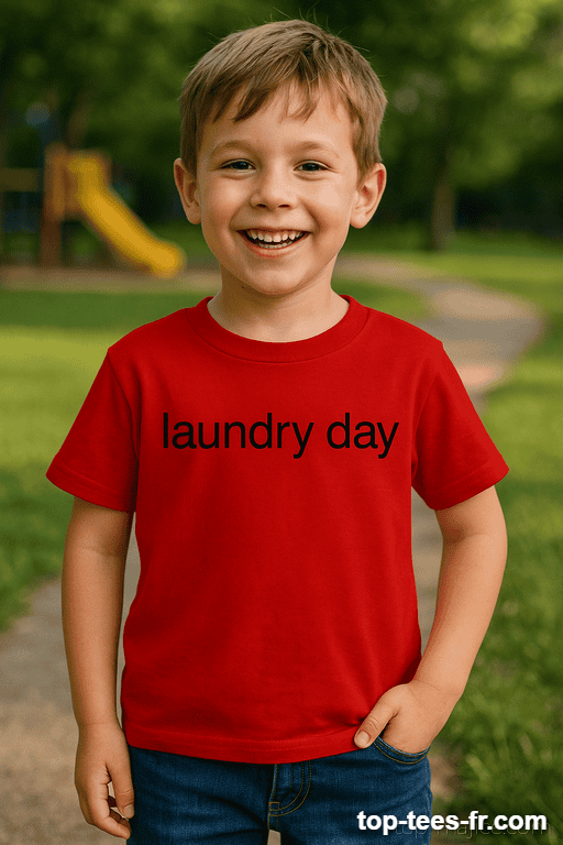 T-shirt enfant laundry day
