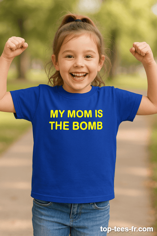 T-shirt enfant ma maman est une bombe