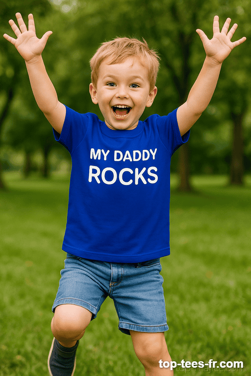 T-shirt enfant my daddy rocks