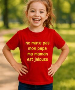 T-shirt enfant ne mate pas mon papa