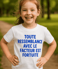 T-shirt enfant ressemblance avec le facteur