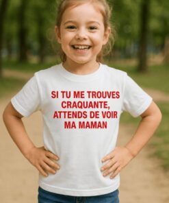 T-shirt enfant si tu me trouves craquante
