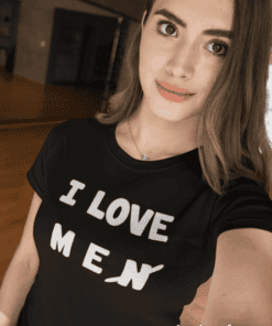T-shirt humoristique I love men