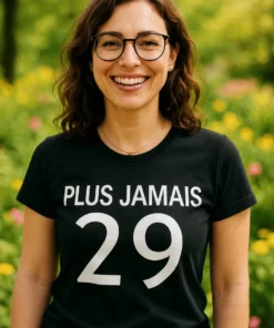 T-shirt humoristique Plus jamais 29 pour cadeau anniversaire drôle entre amis